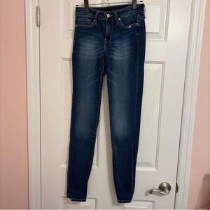 Calvin Klein Jeans Ultimate Skinny Stretch Mid Rise Blue Denim Womens Size 4